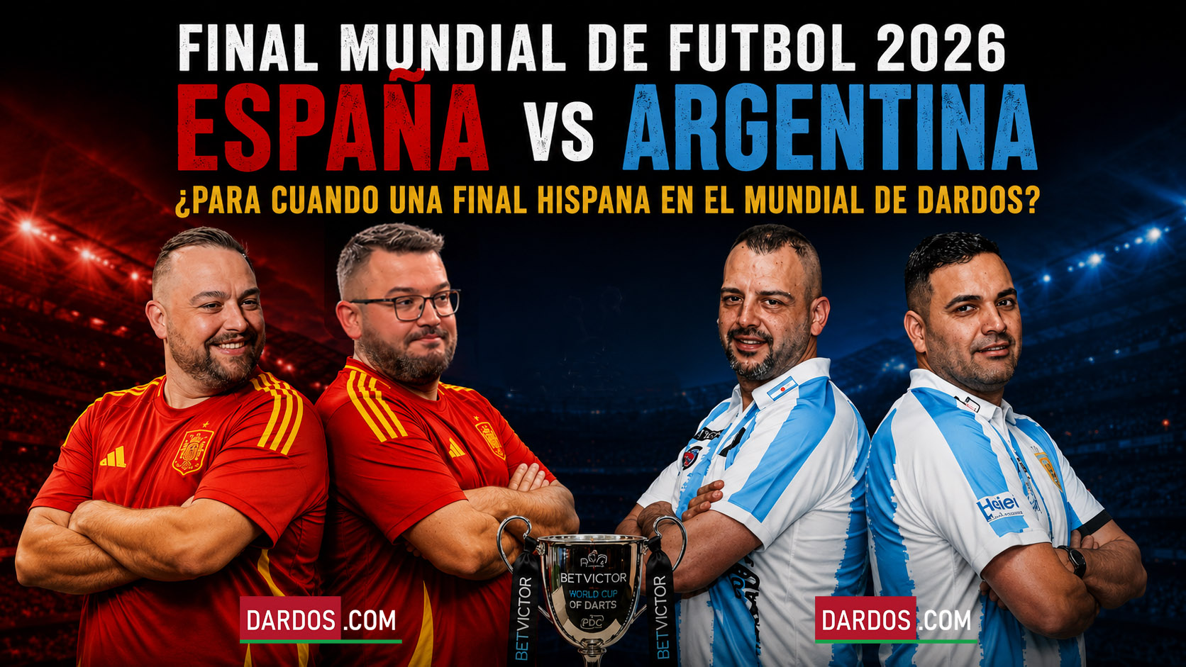 España y Argentina: de la final del fútbol al sueño del dardo hispanohablante