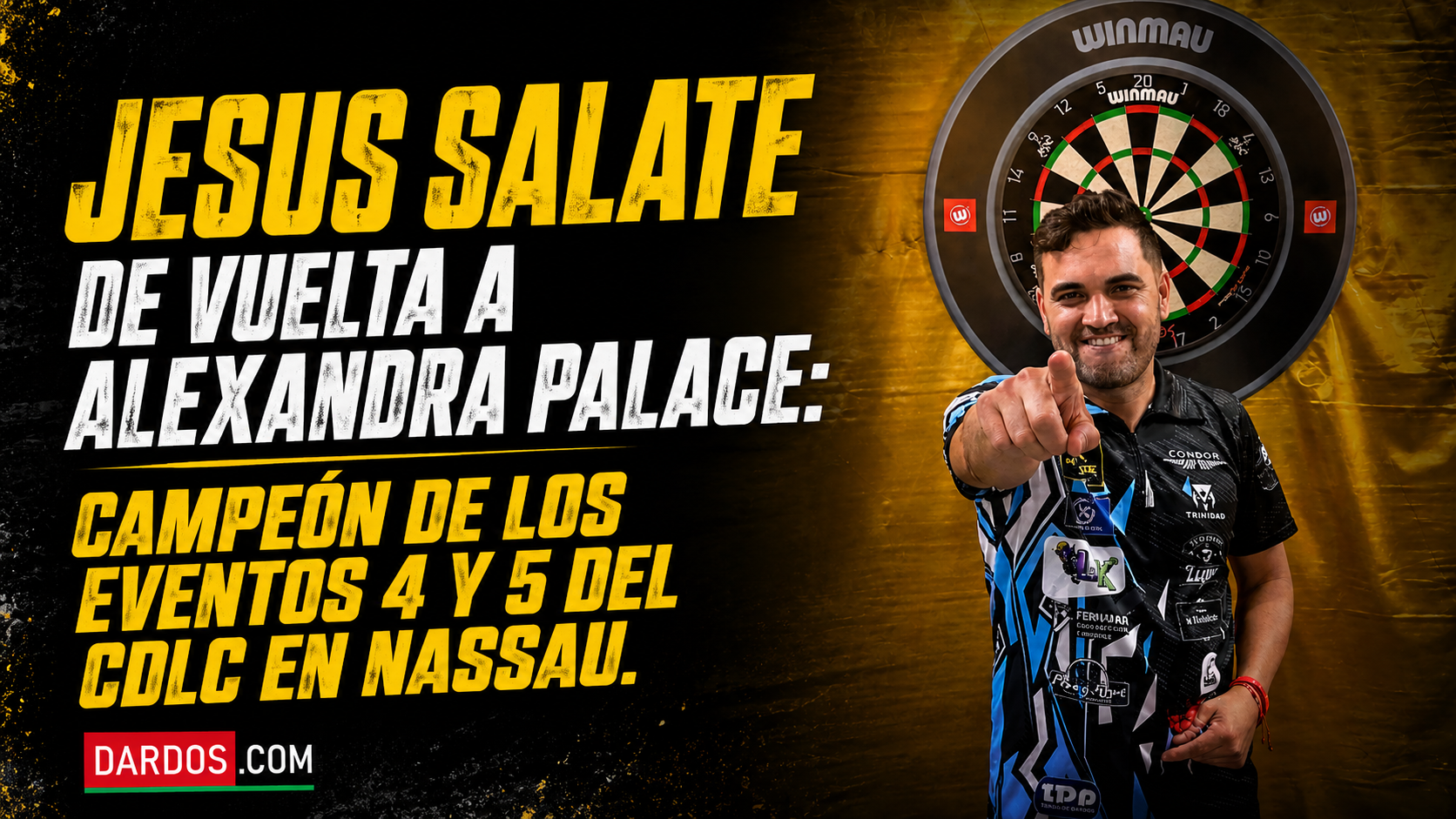 Jesús Salate regresa al Mundial PDC: doblete en Nassau