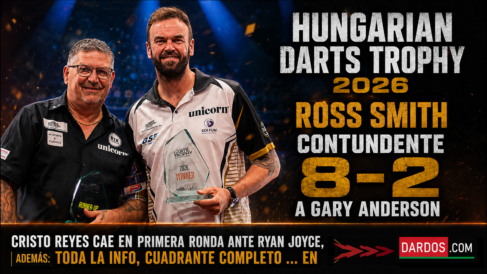 Ross Smith campeón del Hungarian Darts Trophy 2026
